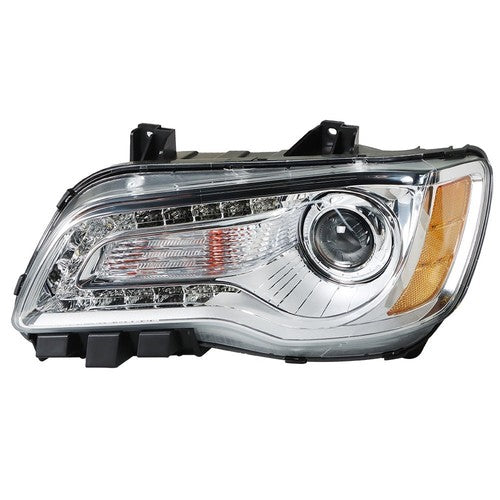Fit For Chrysler 300 2011-2014 LH/Left Headlight Replacement Chrome Housing