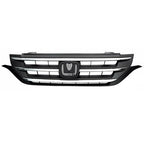 Front Bumper Upper Grille Grill w/Chrome Trim Fit 2012 2013 2014 Honda CRV CR-V