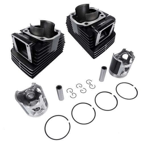 Cylinder Rebuild Kit + Piston Rings Pistons Wrist Pins Circlips for Yamaha RD350