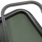 Vertical RV Window Cargo Trailer With Trim Ring Screws Tinted Glass 12 x 18 x 1 1/2
