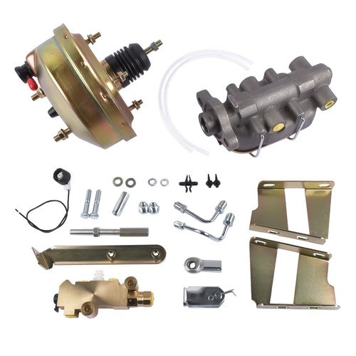 8" Brake Booster Conversion Kit for 1960-66 Chevy C10 C20 Pickup Zinc Disc/Drum