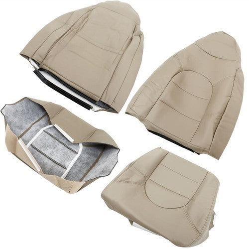 Driver & Passenger Leather Seat Cover New For Ford Ford F250 F350 F450 1999-2000