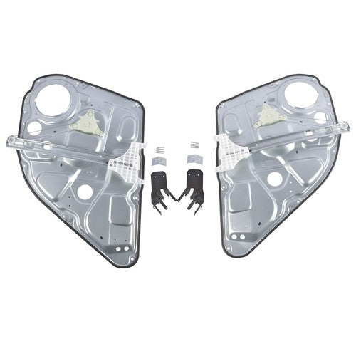 Pair Power Window Regulators Set Rear Left + Right for Hyundai Genesis 2009-2014