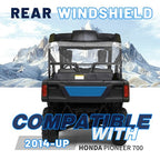 Clear Rear Windshield for 2014-Up Honda Pioneer 700 UTV