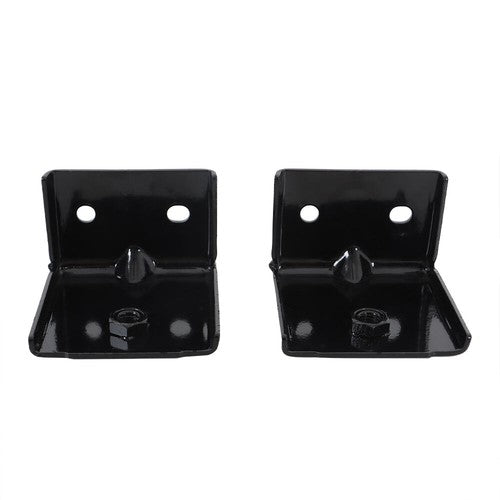 Left+Right Side Black Metal Suit For 16-18 Silverado 1500 Front Bumper Bracket