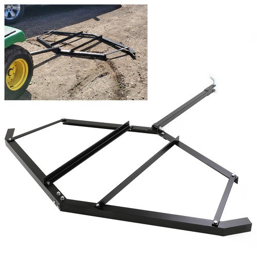 Driveway Drag Tow Behind Drag Harrow 72 Inch Width Steel Gravel Grader For ATV UTV
