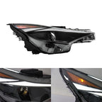 Headlights Replacement For Hyundai Elantra 2021-2022 LH+RH Clear Black Halogen