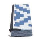 9x12ft Outdoor Plastic Straw Rug For Camping Outdoor Carpet RV Mat Blue & White