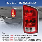 Passenger Right Side Tail Light Lamp For 2002-2006 Dodge Ram 1500 2500 3500