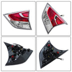 Right Tail Light Fit For Nissan Rogue 2014-2016 Lamp RH LED Clear&Red Lens Rear