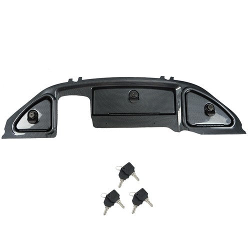 For Club Car Precedent Golf Cart Carbon Fiber Dash With Locking Doors 2008.5+ US