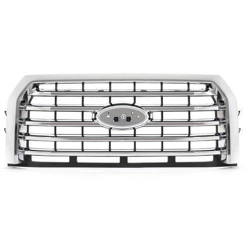 FL3Z-8200-EA Chrome Front Upper Bumper Grille for Ford F-150 2015-2017