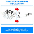 1 X 36 Inch Trailer Door Zinc Cam Bar Lock Kit Hinged Hasp Latch Handle
