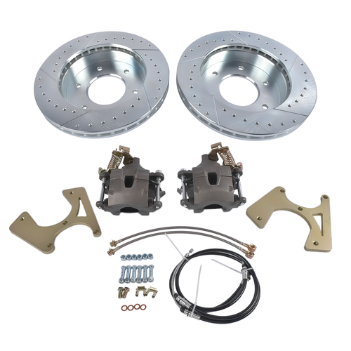 For Chevy C10 GMC C15 K1500 Pickup 1961-1987 Rear 6 Lug Disc Brake Kit 12" Rotor