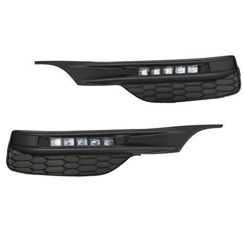 Front Bumper LED DRL Fog Lights Lamps for 2016-2017 for Honda Accord Sedan