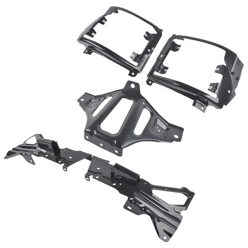 Front Bumper Support & Mount Bracket Set for Chevy Silverado 1500 Pickup 2016-18
