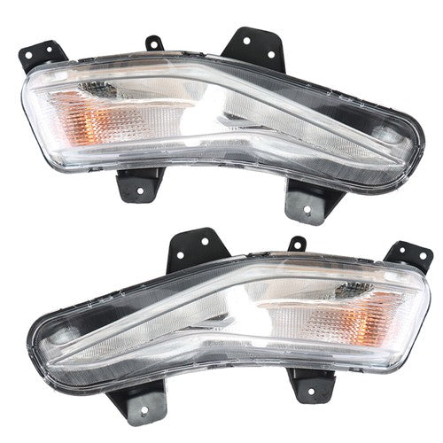 Front Fog Lights For Chevy Malibu 2019-2022 Turn Signal Lights W/LED DRL RH+LH