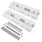 2x 55721 Swing Away Bracket White Alloy Steel Powder-Coated for Electric Jacks