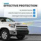 Chrome Front Upper Hood Bulge Molding Grille Trim for Toyota Tundra 2014-2021