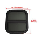 Vertical Slider 14x16 Aluminum RV Window with Trim Ring Tempered Glass for Camper