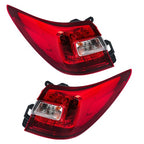 Driver&Passenger Halogen For Subaru Outback 2015-2019 Red Rear Brake Tail Lights