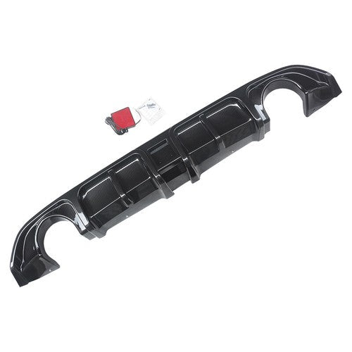 Rear Bumper Diffuser Lip Carbon Style with LED Light for Infiniti Q60 2017-2022