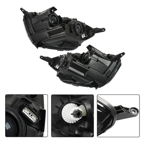 For Ford EcoSport S Sport 2018-2022 LH+RH Headlights Headlamps Halogen Chrome