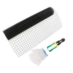 Chicken Rabbit Mesh 1.5"x1.5" Electric Welding Net With Glove & Pliers 48" x 50'