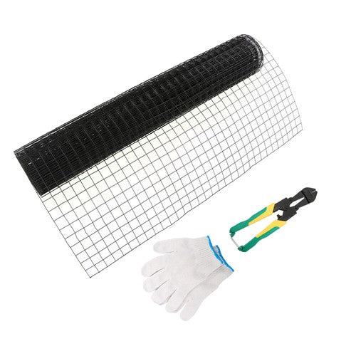 Chicken Rabbit Mesh 1.5"x1.5" Electric Welding Net With Glove & Pliers 48" x 50'