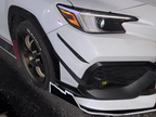 4PCS Carbon Fiber Front Bumper Side Blade Canard Fin for Subaru WRX VB S4