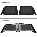 Fit Jeep Wrangler 4 DR JK Soft Top 2007-2009 Tinted Windows Black Sailcloth