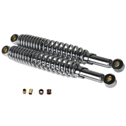 For S65 CL/CT70 XL75 CL/CT/CM/S90 CM91 CT110 Chrome Shocks 335mm (13 1/8")