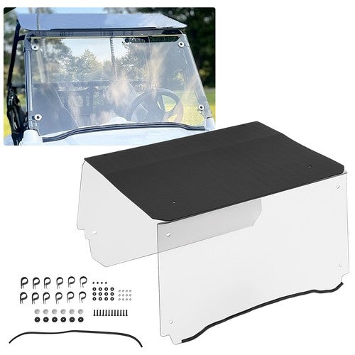 For 2009-2021 Polaris Rzr 170 Front And Rear Windshield Scratch Resistant With Roof
