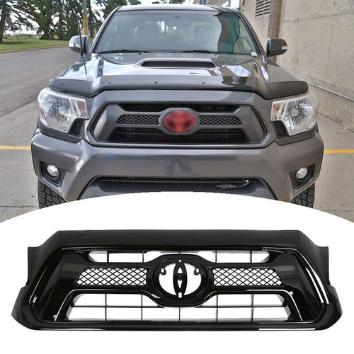 Front Bumper Gloss Black Grille Grill for Toyota Tacoma 2012 2013 2014 2015