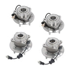 Front + Rear Wheel Bearing Hubs Assembly Kit For Chevy Equinox Captiva Sport
