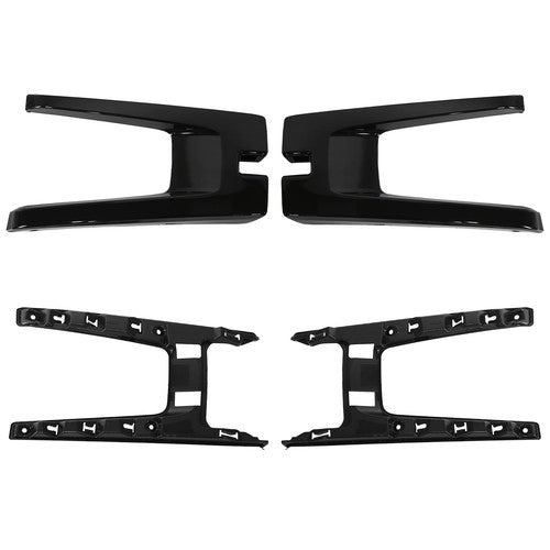 Front Bumper Grill for Chevrolet Silverado 1500 2019 2020 2021 Gloss Matte Black