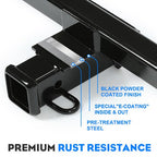 Class 3 Trailer Hitch 2 Inch Tow Receiver for Toyota RAV4 2019-2023 Powder Coated
