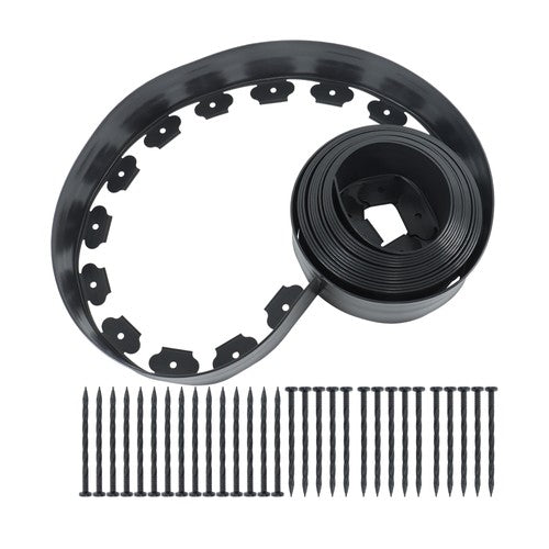 No-Dig Garden Edge Lawn Border L-shaped Landscape Edging Border Kit 33 FT