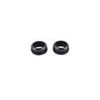 Oval Finned Black Aluminum Push-in Breather & PCV Kit 1-1/4" Valve Cover Holes