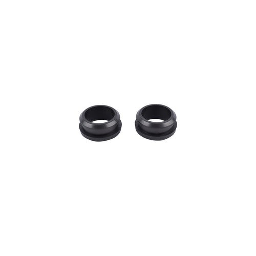 Oval Finned Black Aluminum Push-in Breather & PCV Kit 1-1/4" Valve Cover Holes