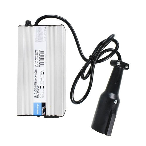 48 Volt 6 Amp Battery Charger Snap Head 3 Pin Plug For Club Car Golf Cart
