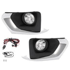 18-21 Chevy Traverse Driver LH Passenger RH Fog Lights With Bezel Harness Switch