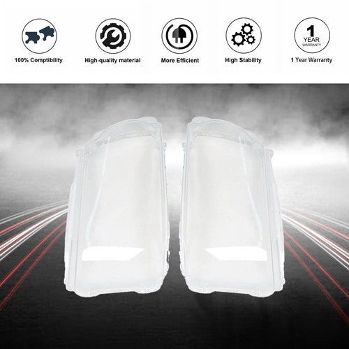 Left + Right Lens Cover Lampshade For Land Rover Range Rover Sport 2010-2013