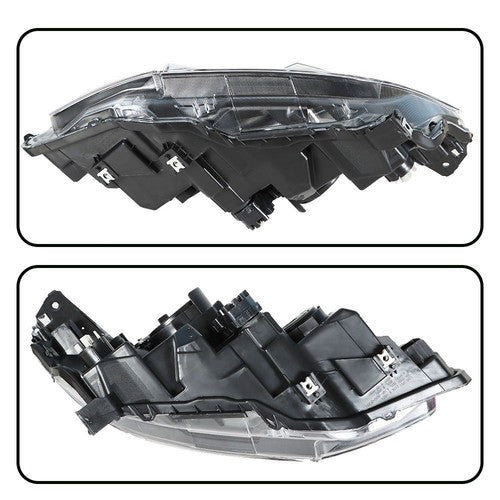 Headlight Assembly Halogen Chrome Clear Driver LH Side For Honda Civic 2016-2020