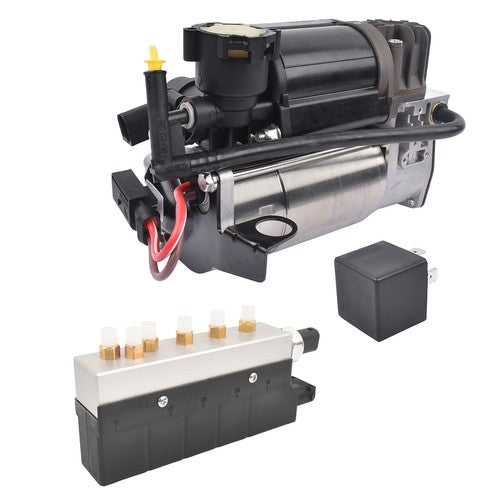 Air Suspension Compressor Pump + Valve Control Unit For Mercedes S-Class W220