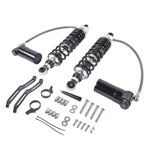 Adjustable Rear Suspension Shocks Remote Reservoir for Harley Road Glide 2014-24