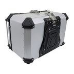 65L Top Case Tail Box Waterproof Luggage Scooter Trunk Storage Silver Motorcycle