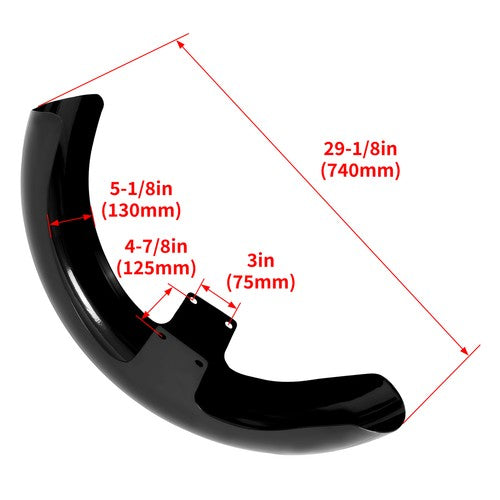 21 Inch Wrap Front Fender for Harley Touring 1997-2013