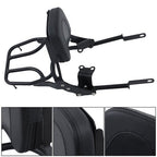 For Bonneville T100 T120/Black 2016-2024 Backrest Sissy Bar w/ Luggage Rack USA