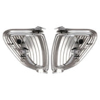 2PC Side Marker Corner Parking Lights Turn Signal Chrome for Toyota Tacoma 01-04